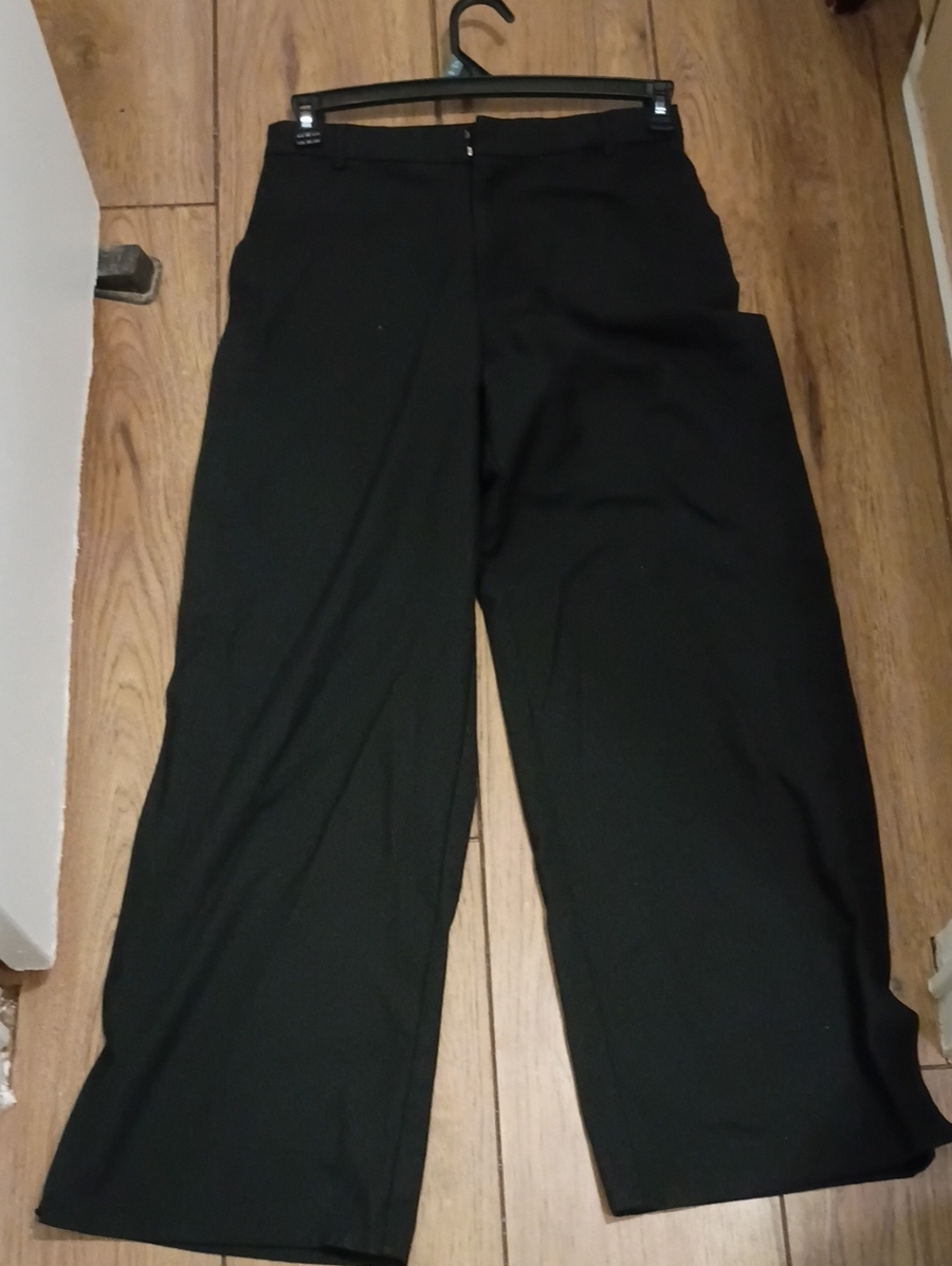 Zara Black Wide-Leg Dress Pants For Women